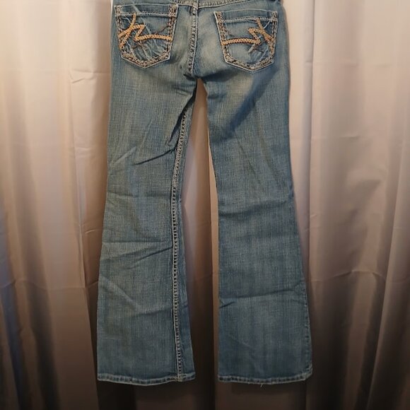 BKE Jeans The Buckle sz 24 Sabrina Slim Boot Designer Denim Dark wash (28x29.5) - Picture 5 of 10